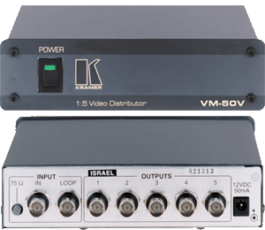 1x5 composite BNC Distribution Amplifier