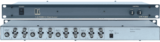 1x3 RGBHV Distribution Amplifier w/BNC Conn