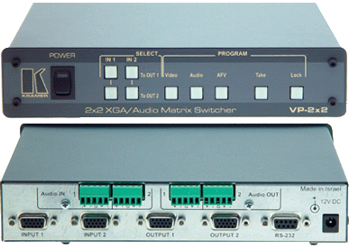 2x2 VGA/XGA/UGA & Audio Matrix Switch
