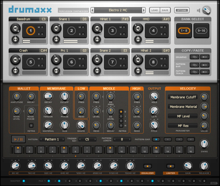 Percussion Modeling Software Virtual Instrument
