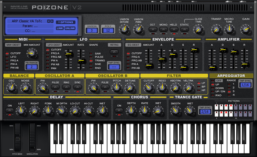 Subtractive Synthesizer Software Virtual Instrument