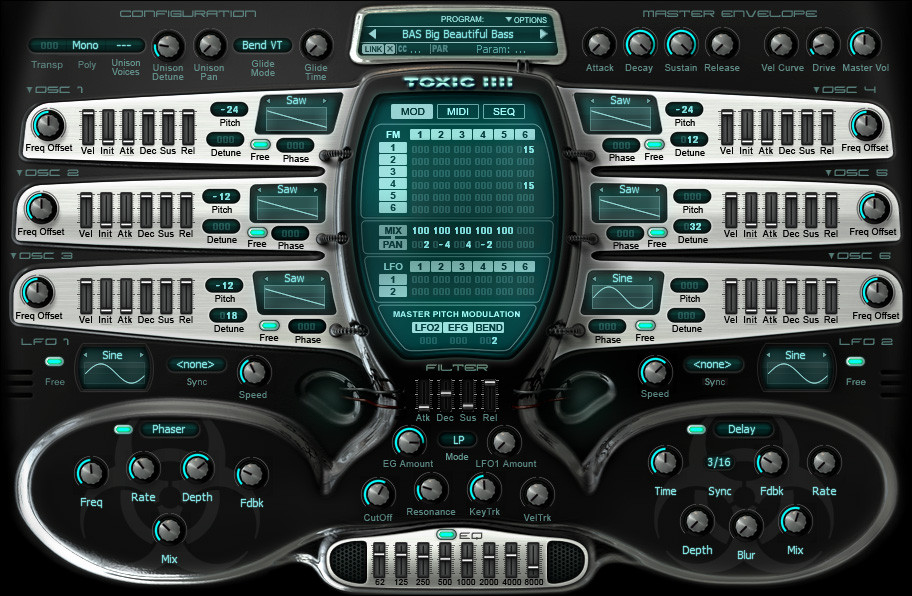 Hybrid Synthesizer Software Virtual Instrument