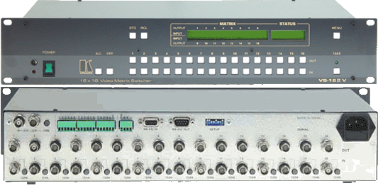 16x16 Video Matrix Switcher