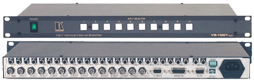 Switcher, 6x1 BNC Composite Video, audio Switcher