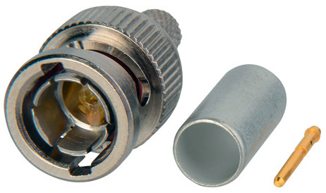Connector, BNC Plug, Straight, 75 Ohm, for 1694A, VSD2001, VSD2001TS, 9058 cable type