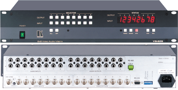 Composite Matrix 8x8 w/Stereo Switcher