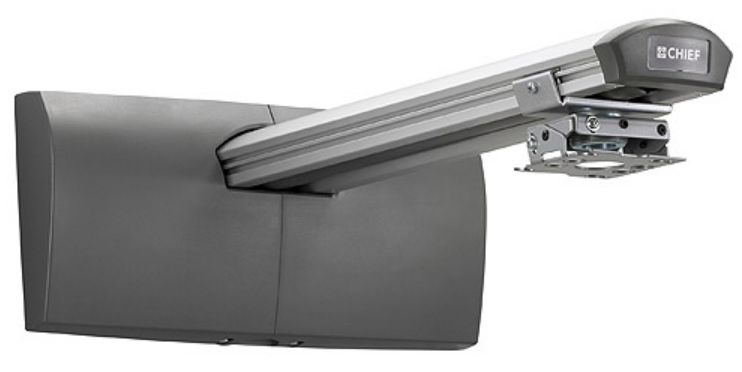 24" Ultra Short Throw and Universal Projector Mount Kit in Silver