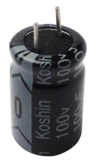 100 MFD 100v Radial Capacitor