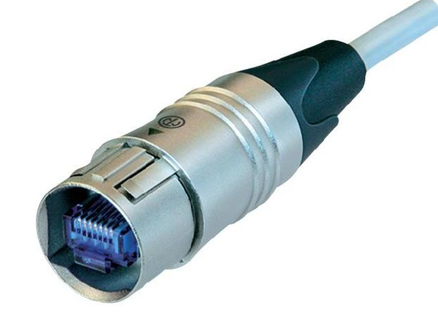 1 meter etherCON CAT6 Patch Cable