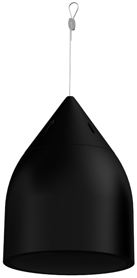 2 Way 8" High Output Pendant Loudspeaker in Black, 8 ohm or 70V Operation
