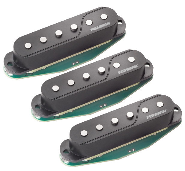 3-Pack of Single-Coil Electric Guitar Pickups in Black