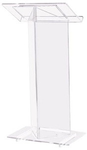 Clear Acrylic V-Style Podium