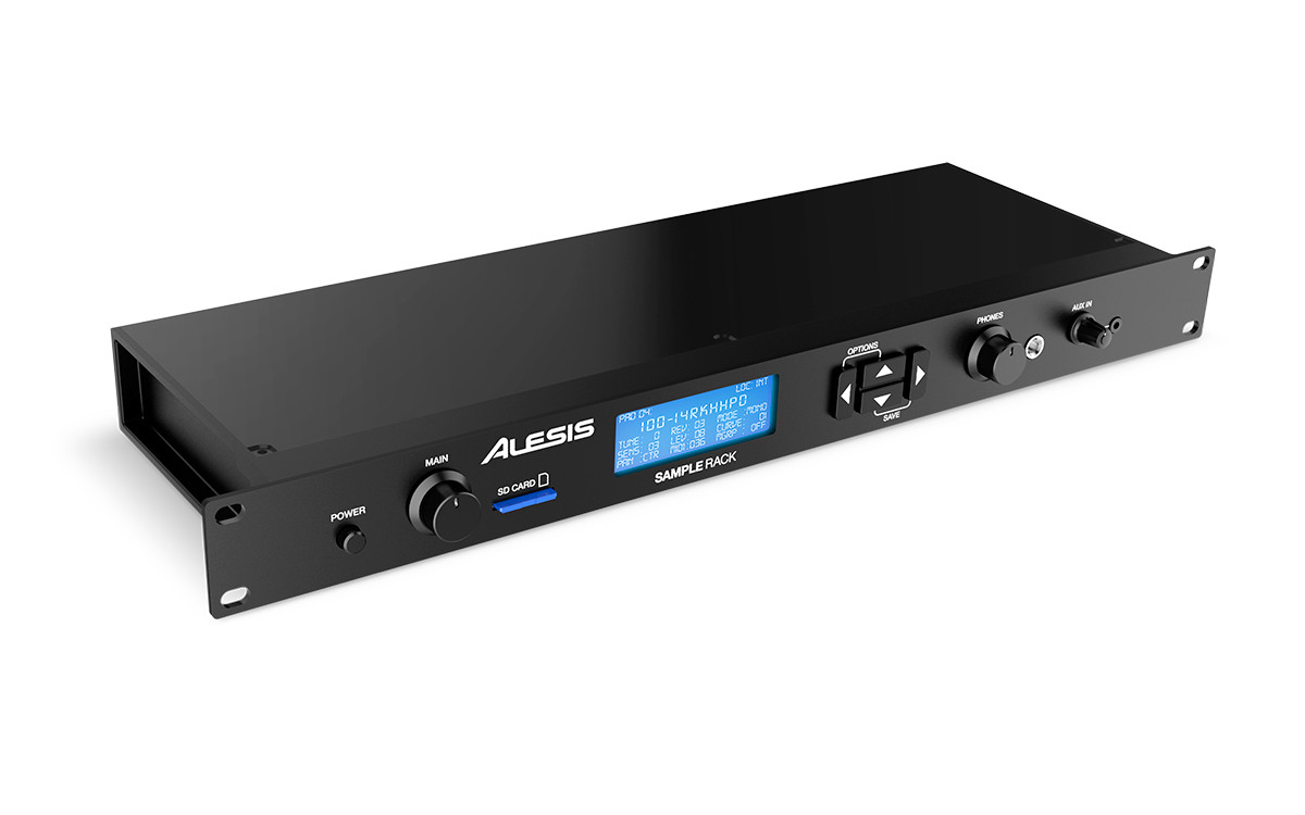 Rackmount Percussion Module with Onboard Sound Storage