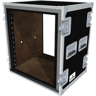 16-Space Tour 2 Series Shock Rack Flight Case in Black