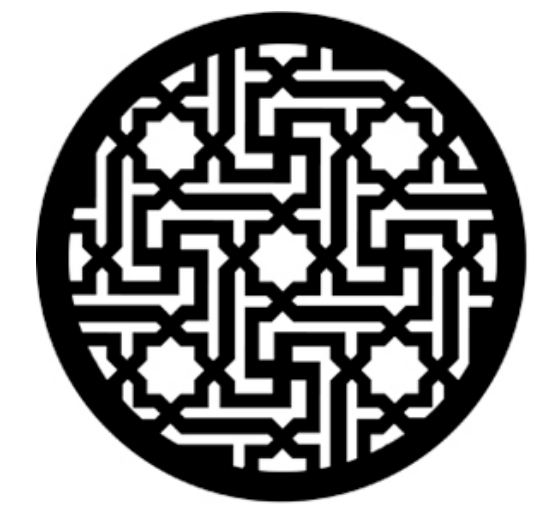 Eastern Lattice Steel Abstract Gobo