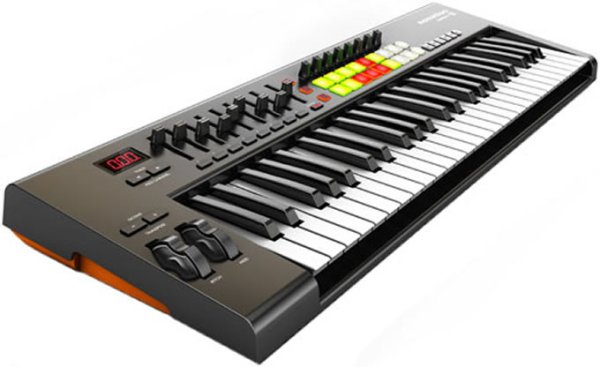 49-Key MIDI Keyboard Controller with Software