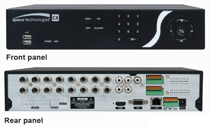 4 Channel Desktop CX Digital Video Recorder with 960H and Custom Scheduling