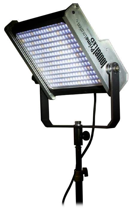 Prime Location Daylight Color Single LED Light Kit with Gold Mount Battery Plate