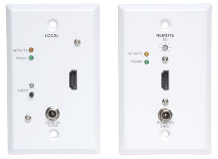 HDMI Over Cat5 / Cat6 Extender for Extended Range Wallplate Transmitter & Receiver