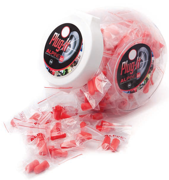 Jar of 100 Pairs of Disposable Ear Plugs