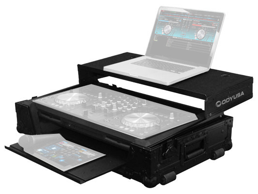Black Label Glide-Style Controller Case With Bottom GT Glide Tray for Pioneer XDJ-R1