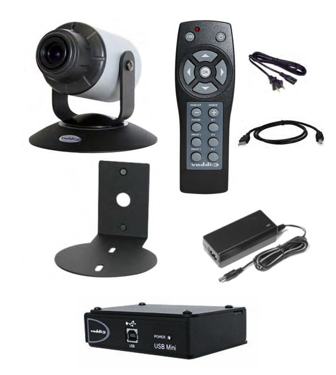 Wide Angle HD Point of View Camera System with a 82.2° Horizontal Field of View and Quick-Connect USB Mini Interface