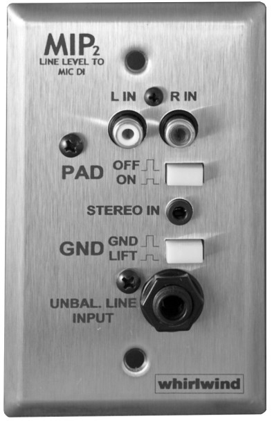 Single Gang Media Input Wall Plate in Black
