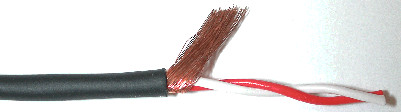 656' 2-Conductor 28AWG Raw Microphone Cable in Black