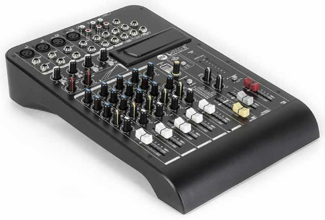 8-Channel Mixer with Expansion Slot, Built-In Effects and 2 Built-In Compressors