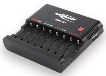 8-Bay Battery Charger for NiMH/NiCad AA & AAA Batteries