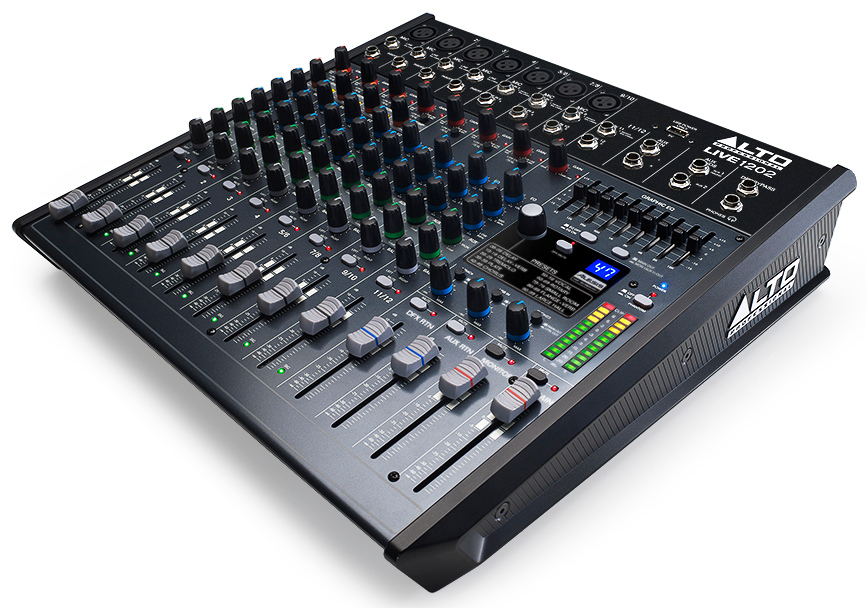 12-Channel 2-Bus Mixer with USB Interface and Built-In DSP Effects