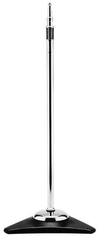 38"-67" Chrome Microphone Stand with Heavy-Duty 17" Base