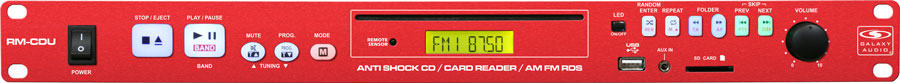 1RU CD / USB / SD Card Plauer with Radio Data System (RDS) Tuner