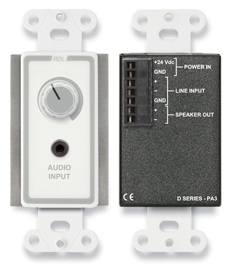 3.5W Single-Gang Wall-Mounted Audio Amplifier