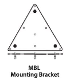 Large Flat Surface Mounting Bracket for Q-12A Speaker
