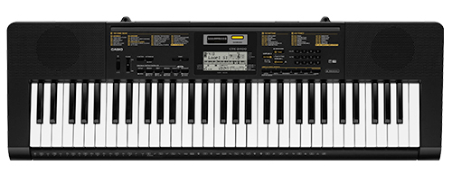 61 Key Keyboard with 400 Voices, 48 Note Polyphony and Built-In Microphone