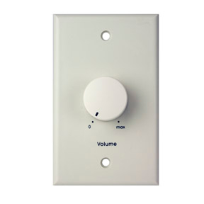 50W Wall Plate Attenuator with Rotary Knob in Almond Finish