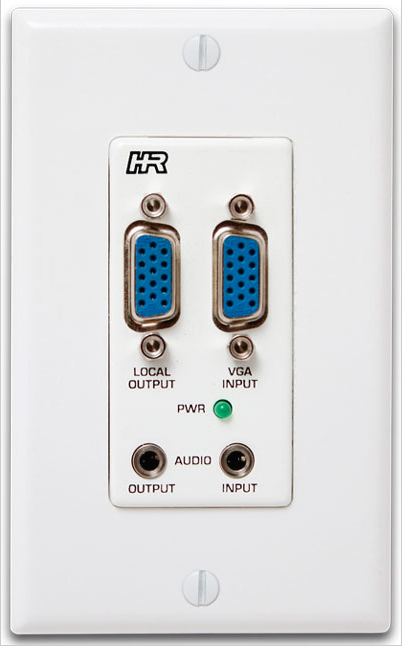 Hall Research VGA/Component & 3.5mm Audio Input Decora Wall Plate for VSA Systems