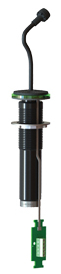 3" Gooseneck Microphone with Red & Green LEDs and Touch Sensor Output