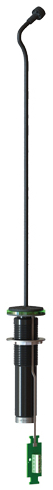 12" Gooseneck Microphone with Red & Green LEDs and Touch Sensor Output