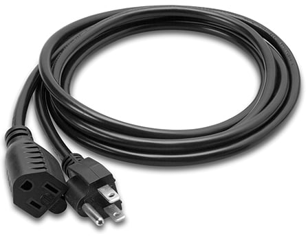 1.5 ft NEMA 5-15 Power Extension Cord