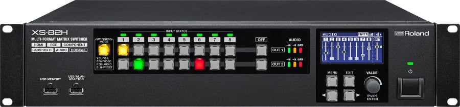 8-in x 2-out Multi-Format AV Matrix Switcher