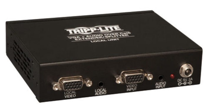 4-Port VGA with Audio over Cat5 / Cat6 Extender Splitter