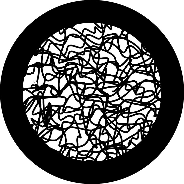 Scribbles Steel Gobo