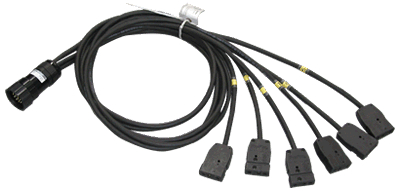 Multicable Breakout Assembly with KC Connectors, 6 ft. Tail Length