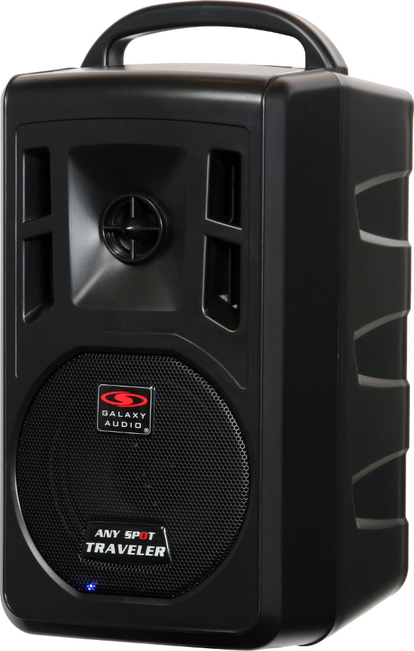 Portable Battery Powered PA System with 5" Woofer, Bluetooth & 2 Wireless Microphone Receivers