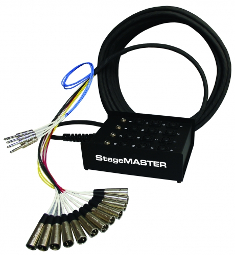 100 ft. 12x Mic Channel, 4x 1/4" TRS Return Fan to Box Snake