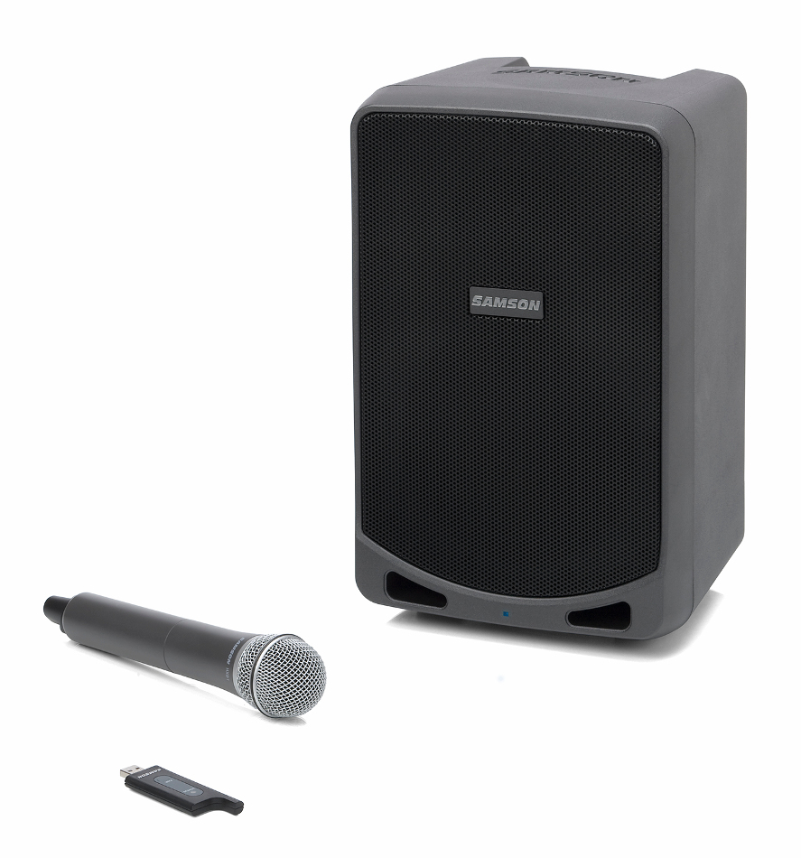 Rechargeable Portable PA System with Handheld Wireless Microphone and Bluetooth