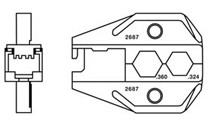 RJ45 WE/SS & RG6/RC6 CATV F Connector Die