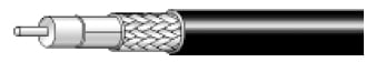 Cable Coax, RG6/U 18GA solid, Plenum, Double Shield, 1000'